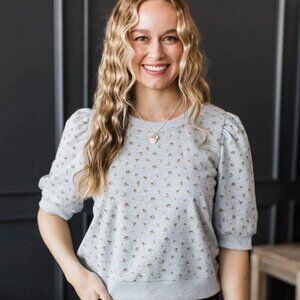 Mittoshop Floral Puff Sleeve Top